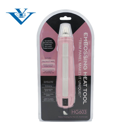 Embossing Heat Gun packed with double blisters