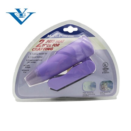Dual Temp. Foldable Heat Gun packed by blisters