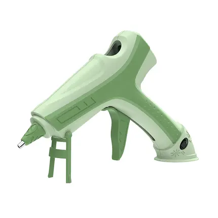 Dual temp big glue gun in color green A500D