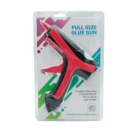 Bi-color regular glue gun in double blister packaging