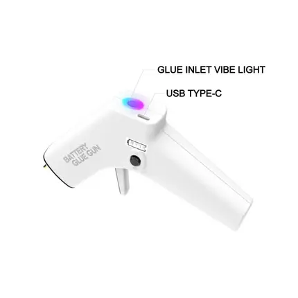 Silicone gun glue inlet vibe light