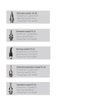 Glue gun nozzles