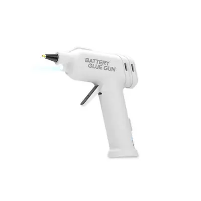 GOT07 Self-Standing Rechargeable Hot Glue Gun for Hardware Retail, Home DIY and Craft Applications